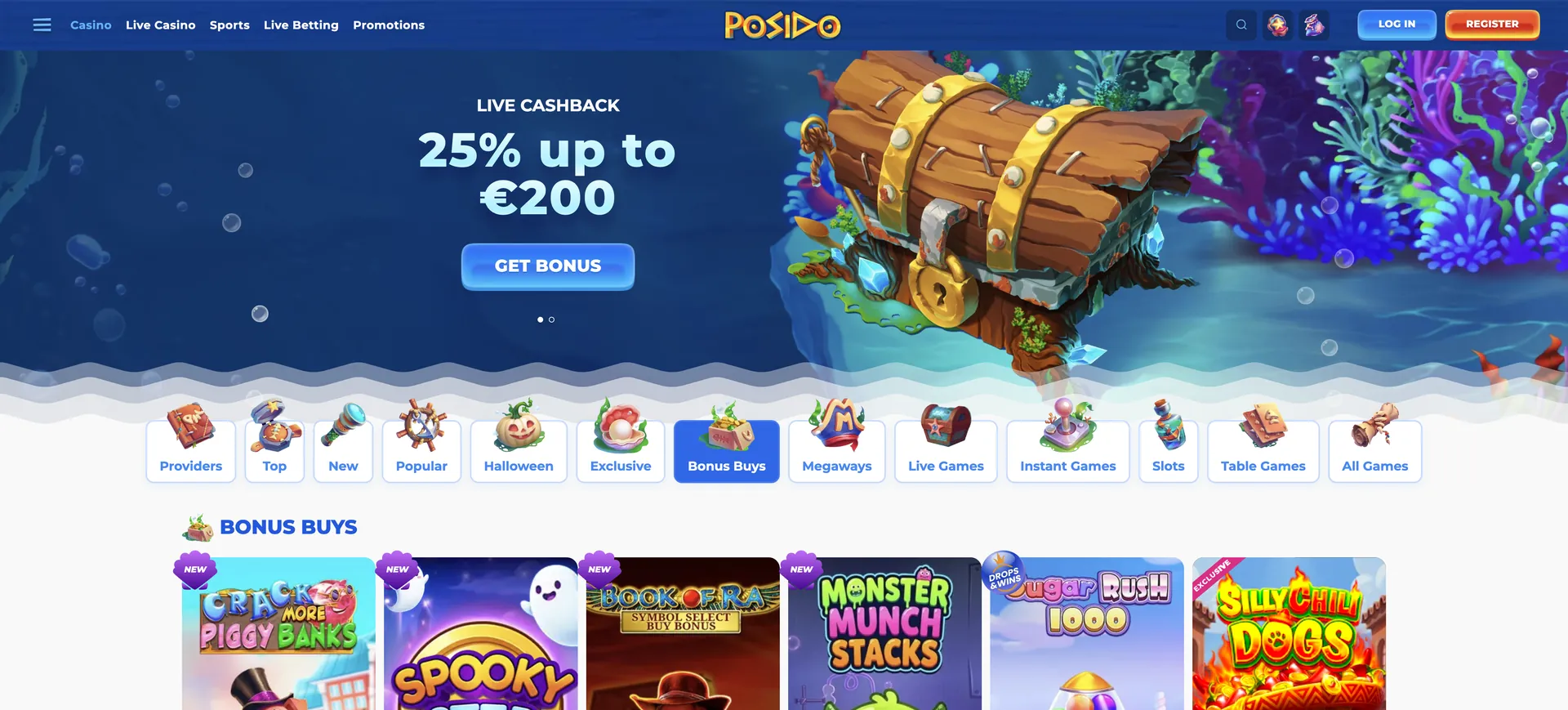 Bonus Buys Posido Casino Bonus: Bonus Buys