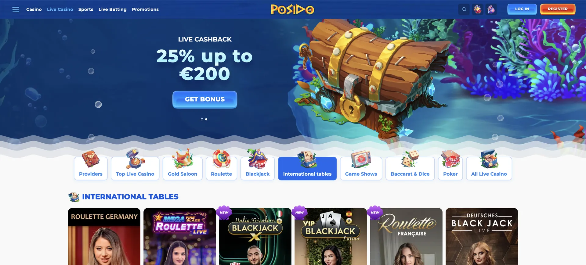 International Tables Posido Casino: International Tables