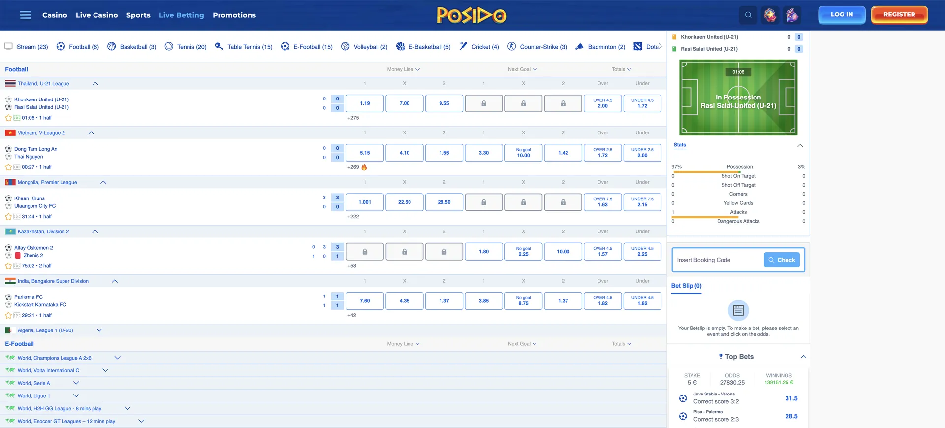 Posido Live Casino
