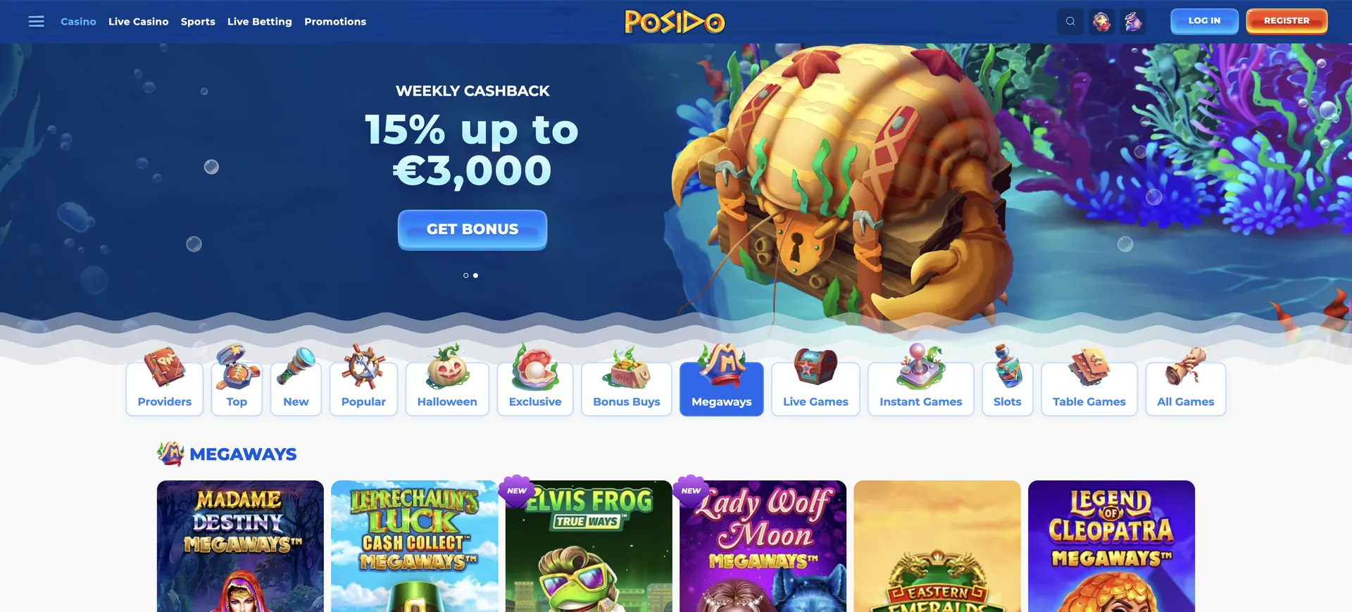 Megaways Posido Casino Login: Megaways