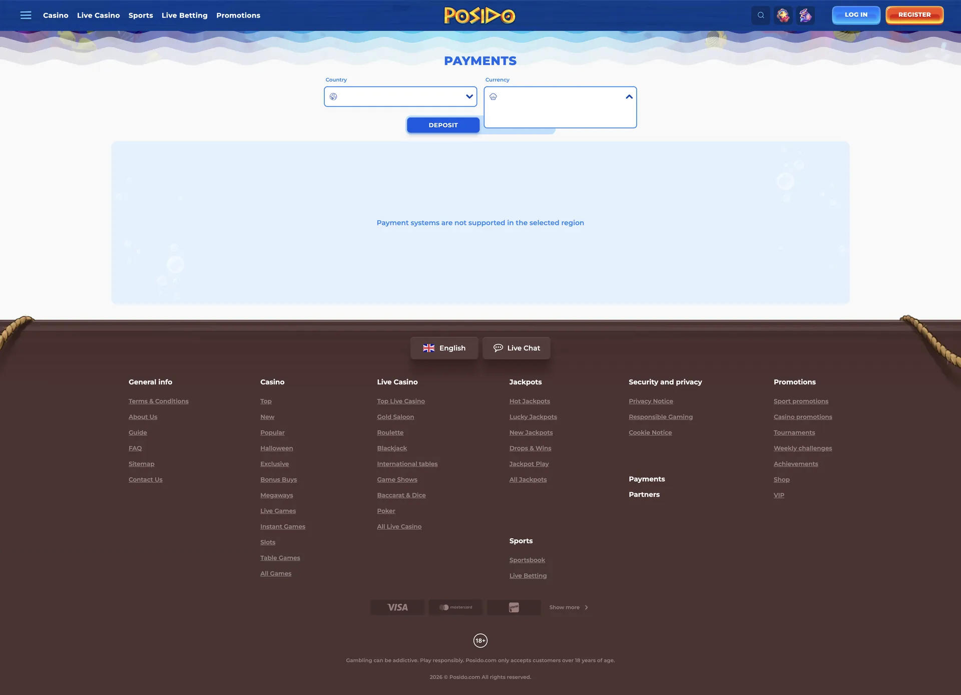 Posido Casino Withdrawal