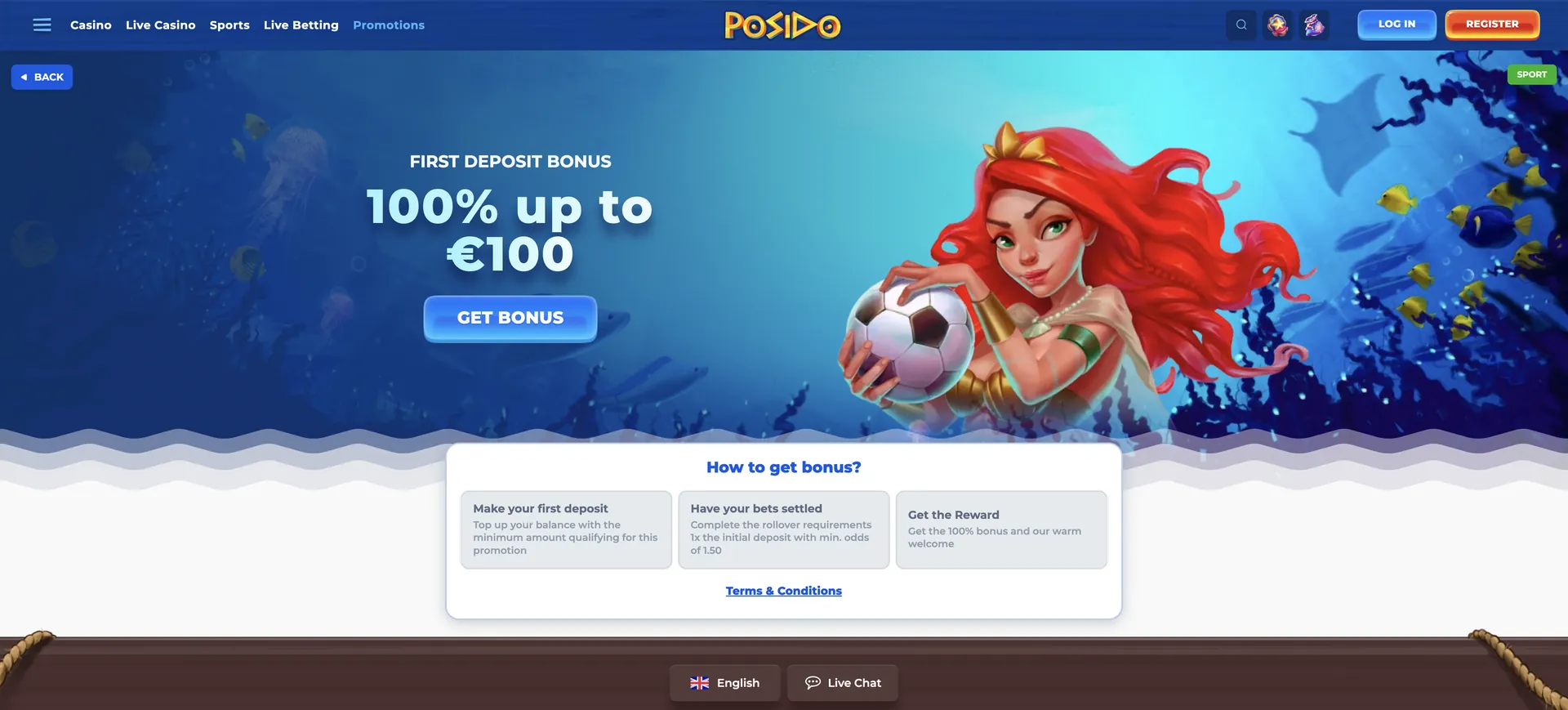 Fdb 100 Posido Casino Bonus: Fdb 100