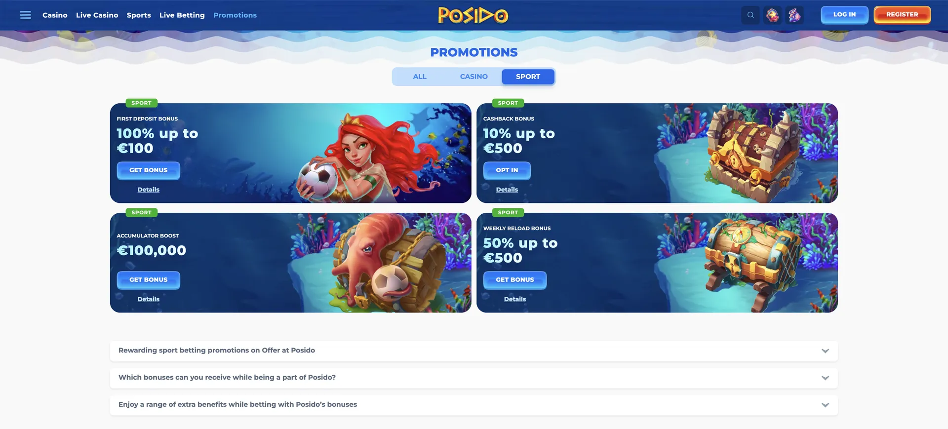 Sport Posido Casino Bonus: Sport