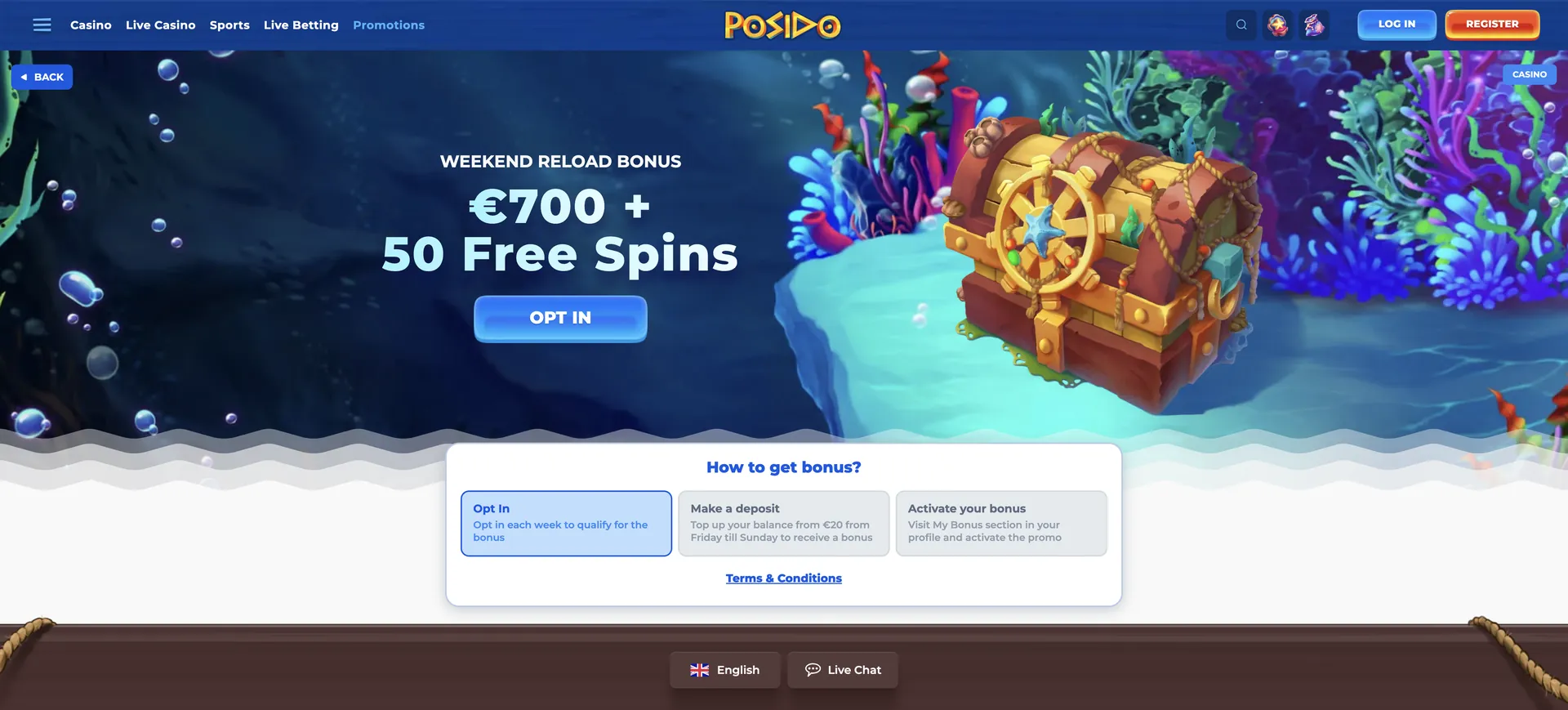 Weekend Reload Posido Casino Login: Weekend Reload