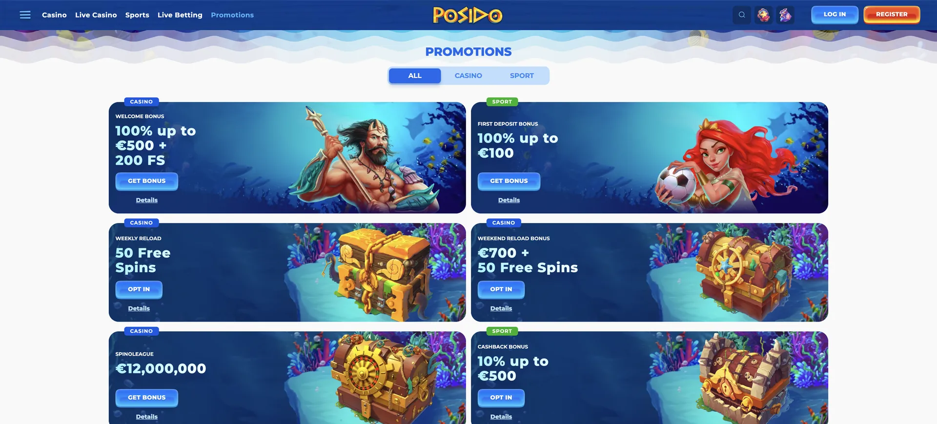 Promotions Posido Pokies: Promotions