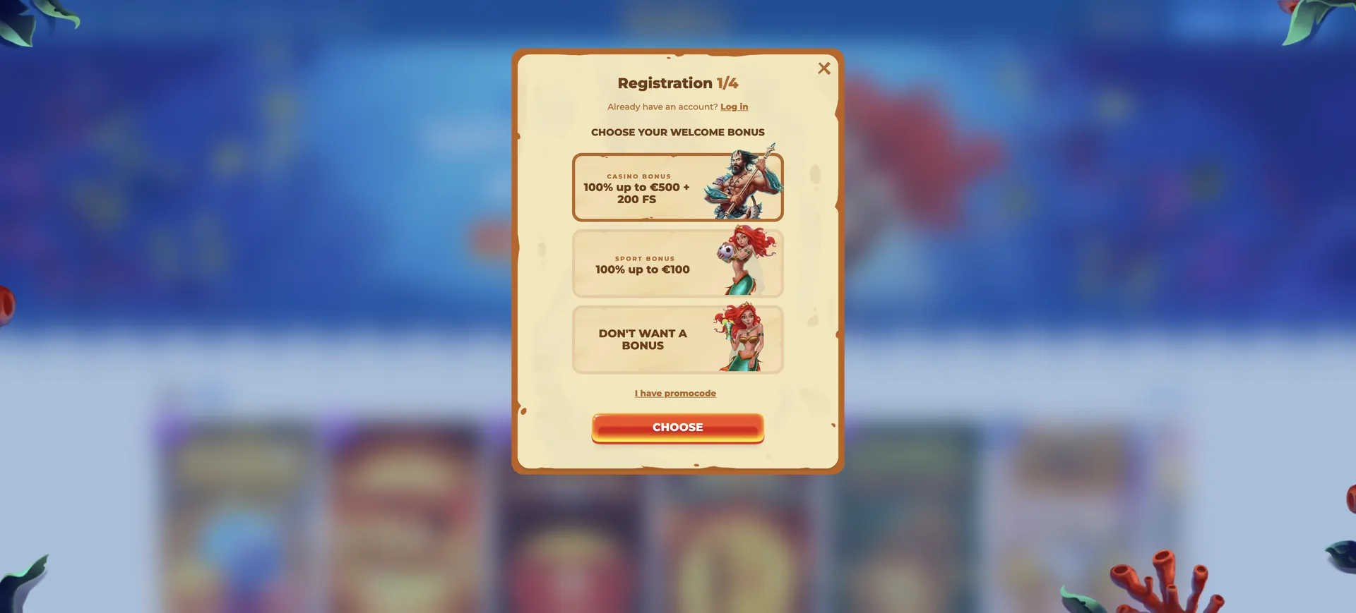 Registration Posido Casino Login: Registration
