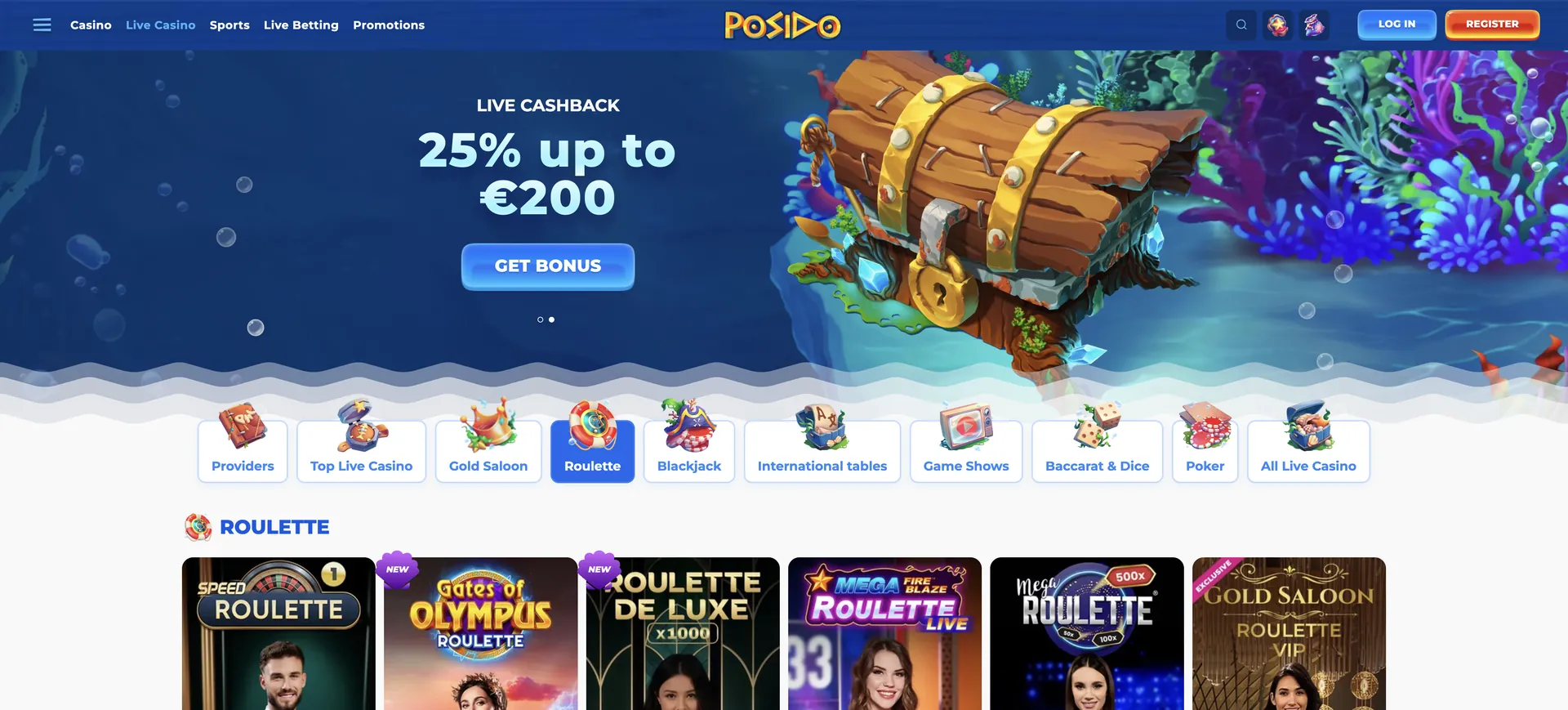 Posido Casino App: Roulette